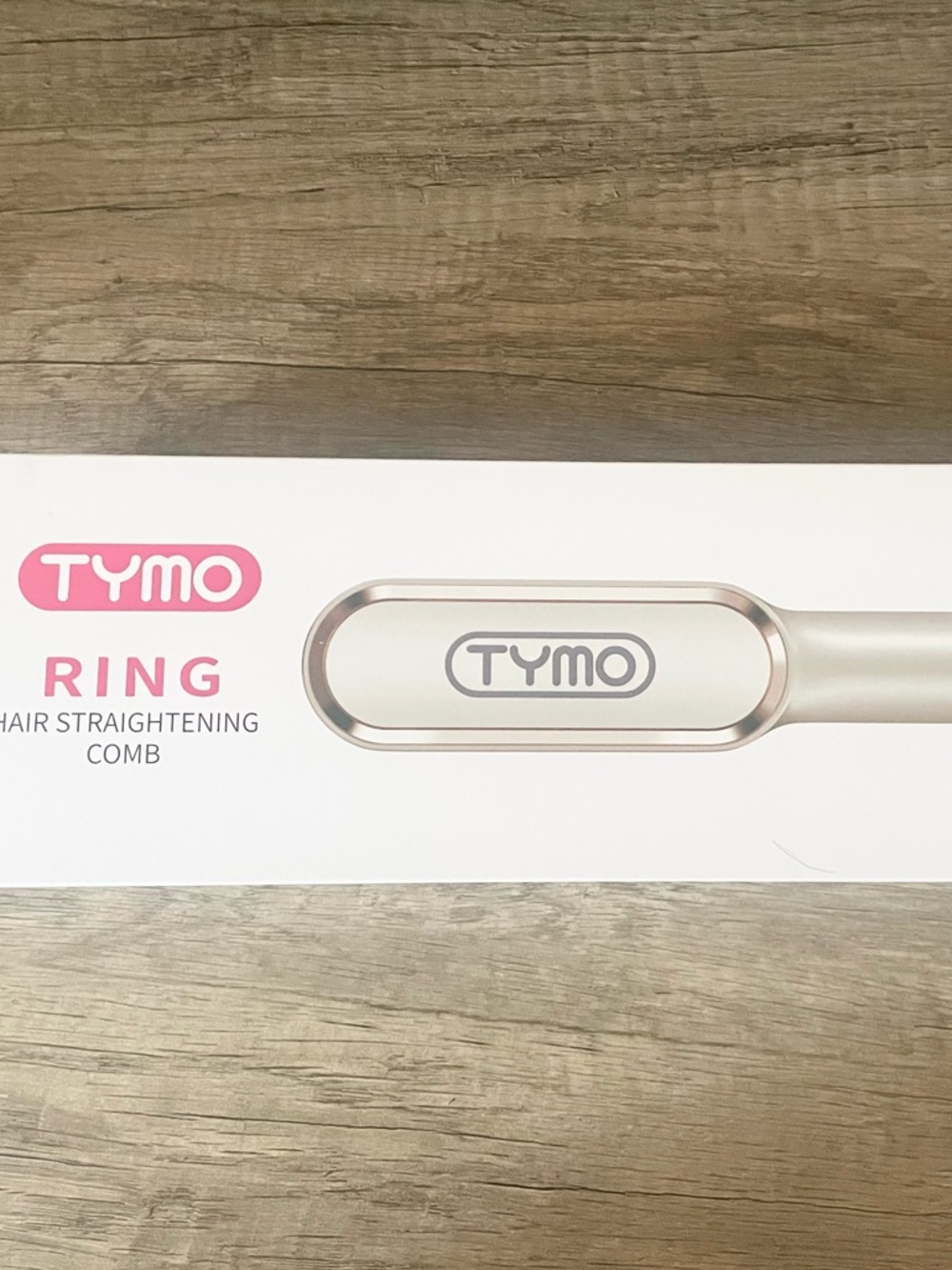 TYMO Ring Hair Straightening Comb - Champagne White